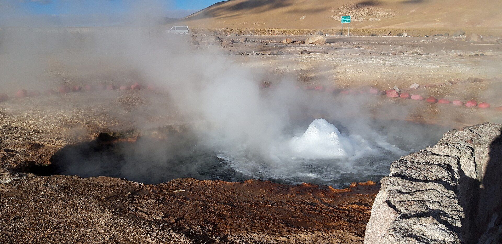 El Tatio Geysers, Andes near San Pedro de Atacama, Antofagasta Region, northern Chile