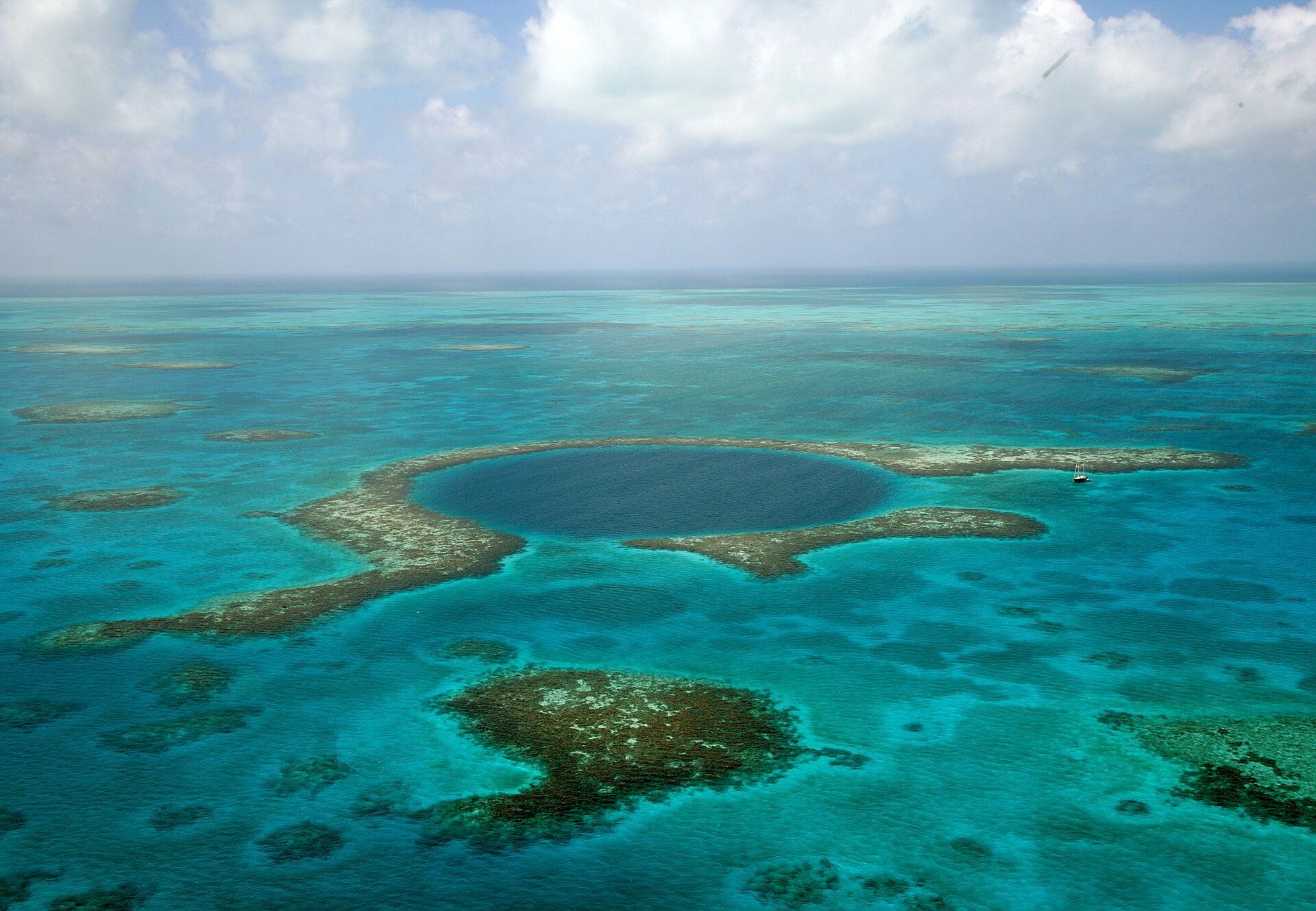 The Great Blue Hole, Lighthouse Reef, off Belize