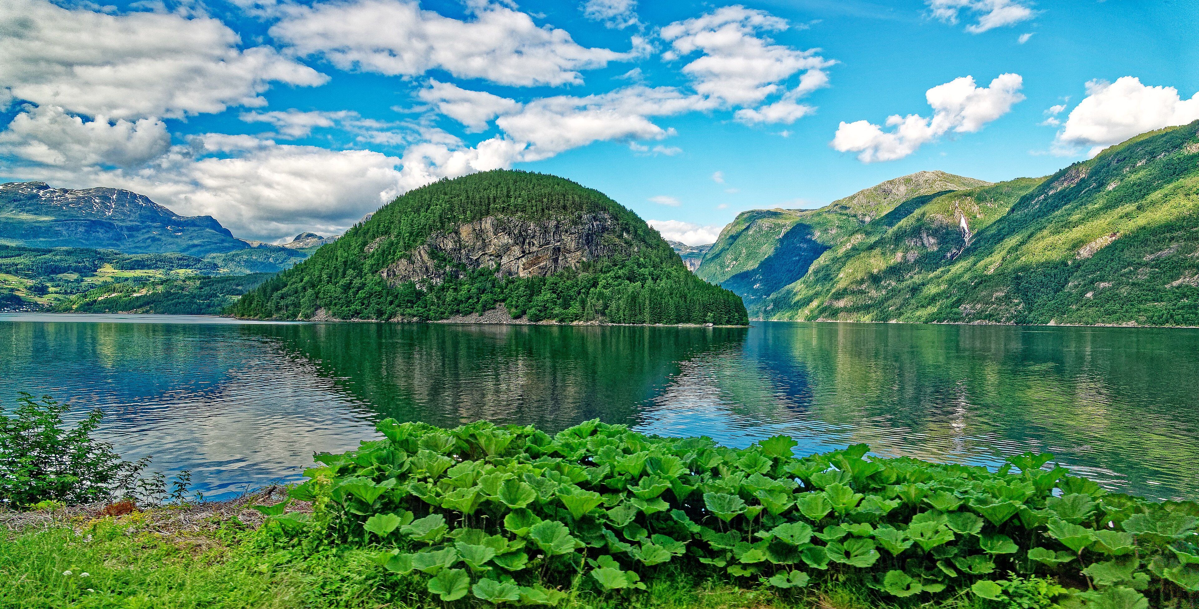 The Hardangerfjord, Hardanger, Vestland, Western Norway