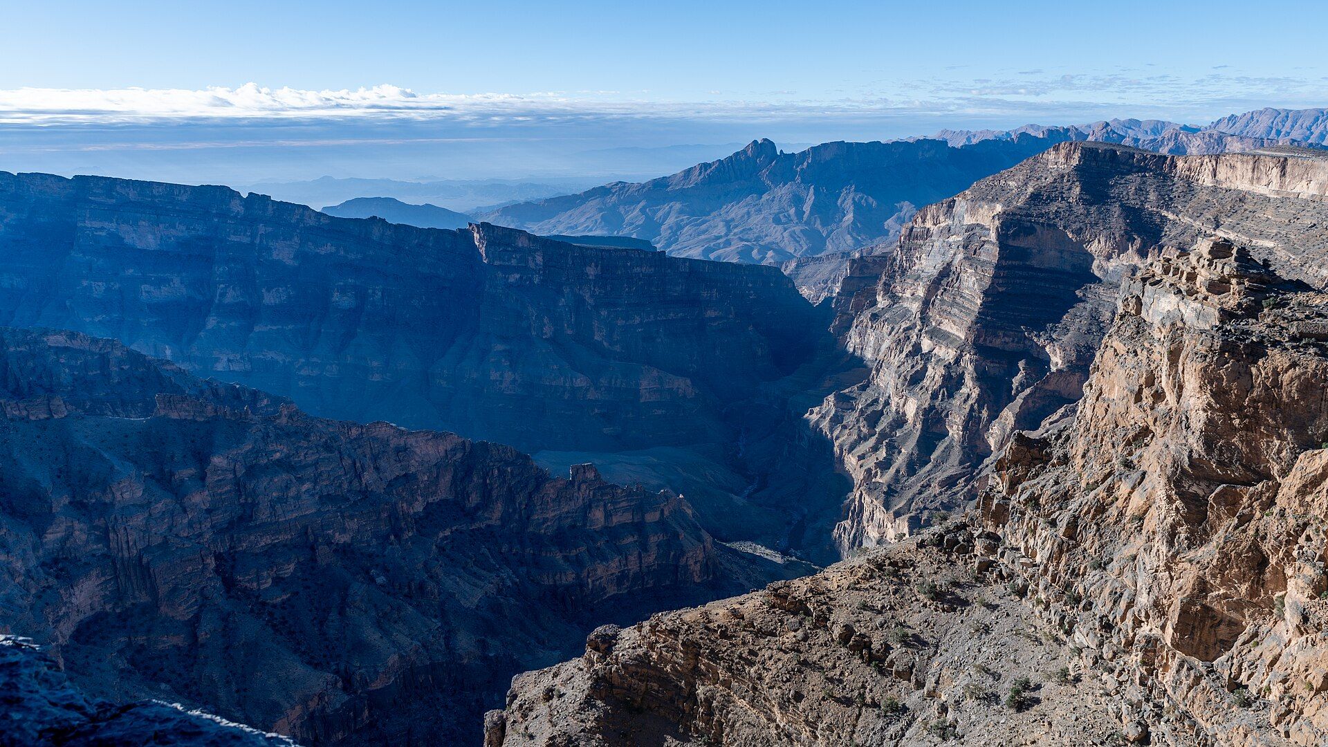 Jebel Shams, Al Hajar Mountains, northern Oman