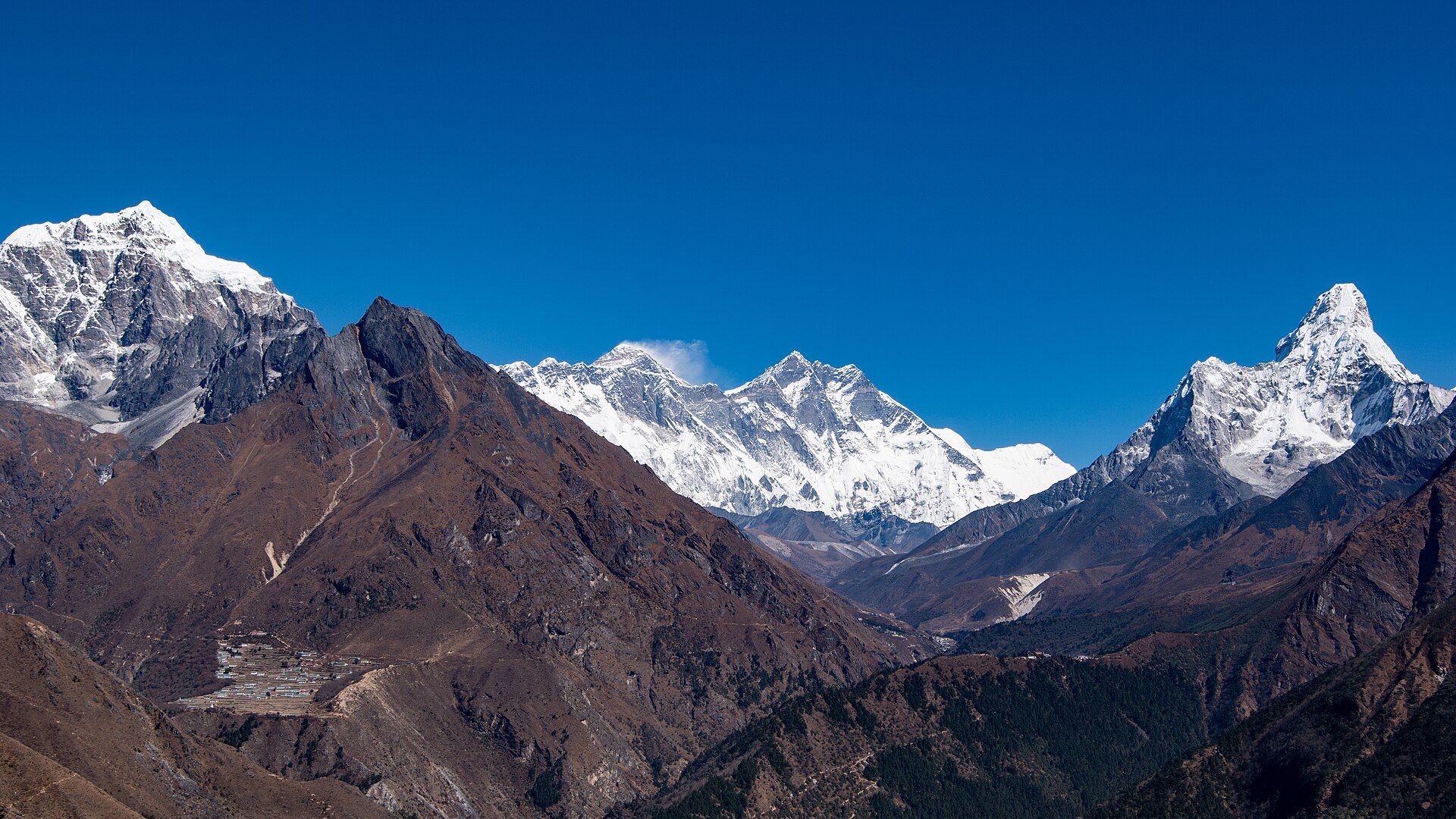 Mount Everest, Mahalangur Himal, Nepal / Tibet (China) border