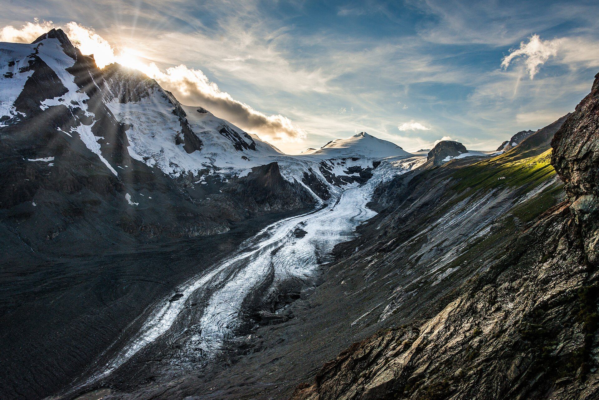 Pasterze Glacier, Hohe Tauern, Carinthia, Austria