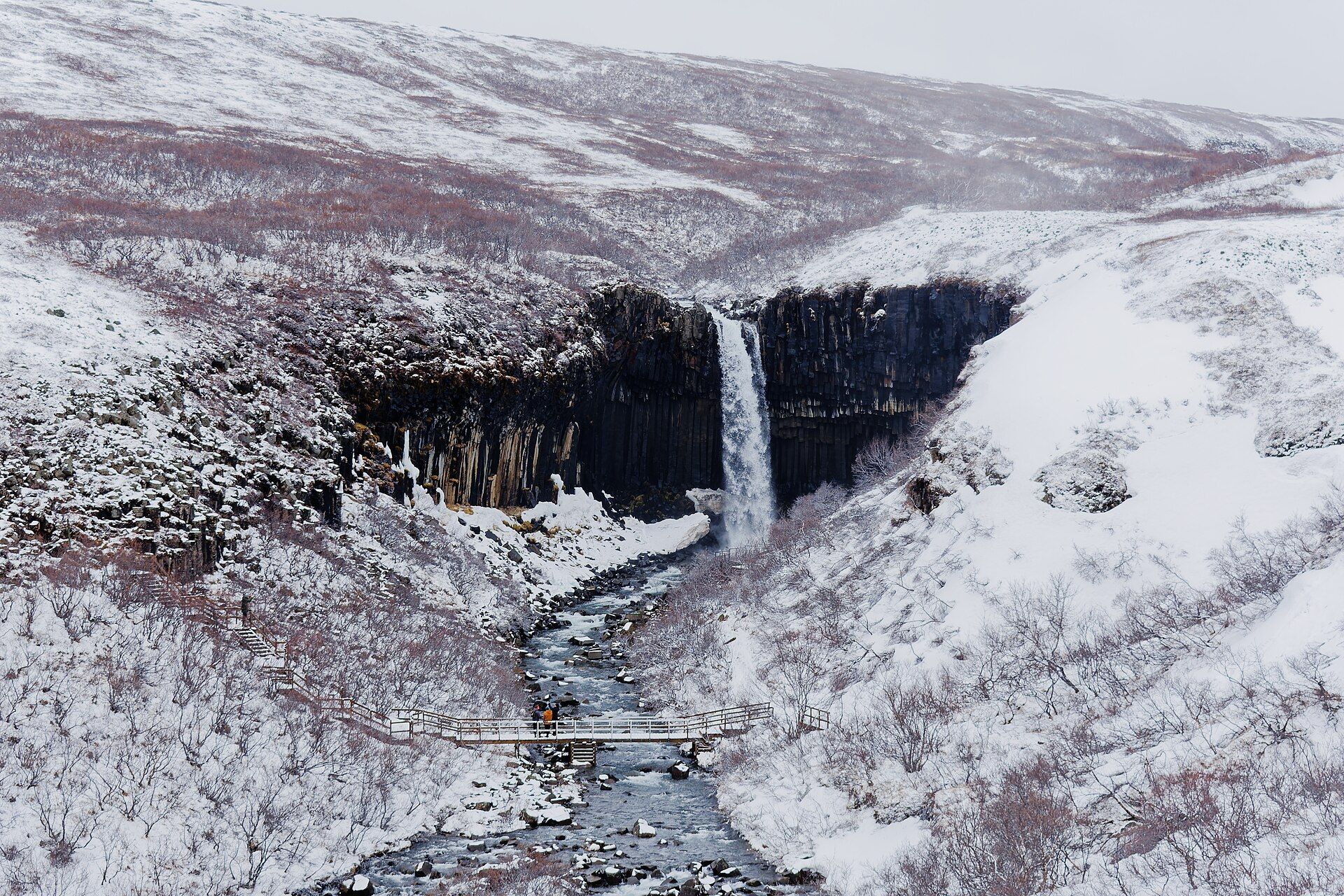 Svartifoss, Skaftafell, Vatnajökull National Park, South Iceland