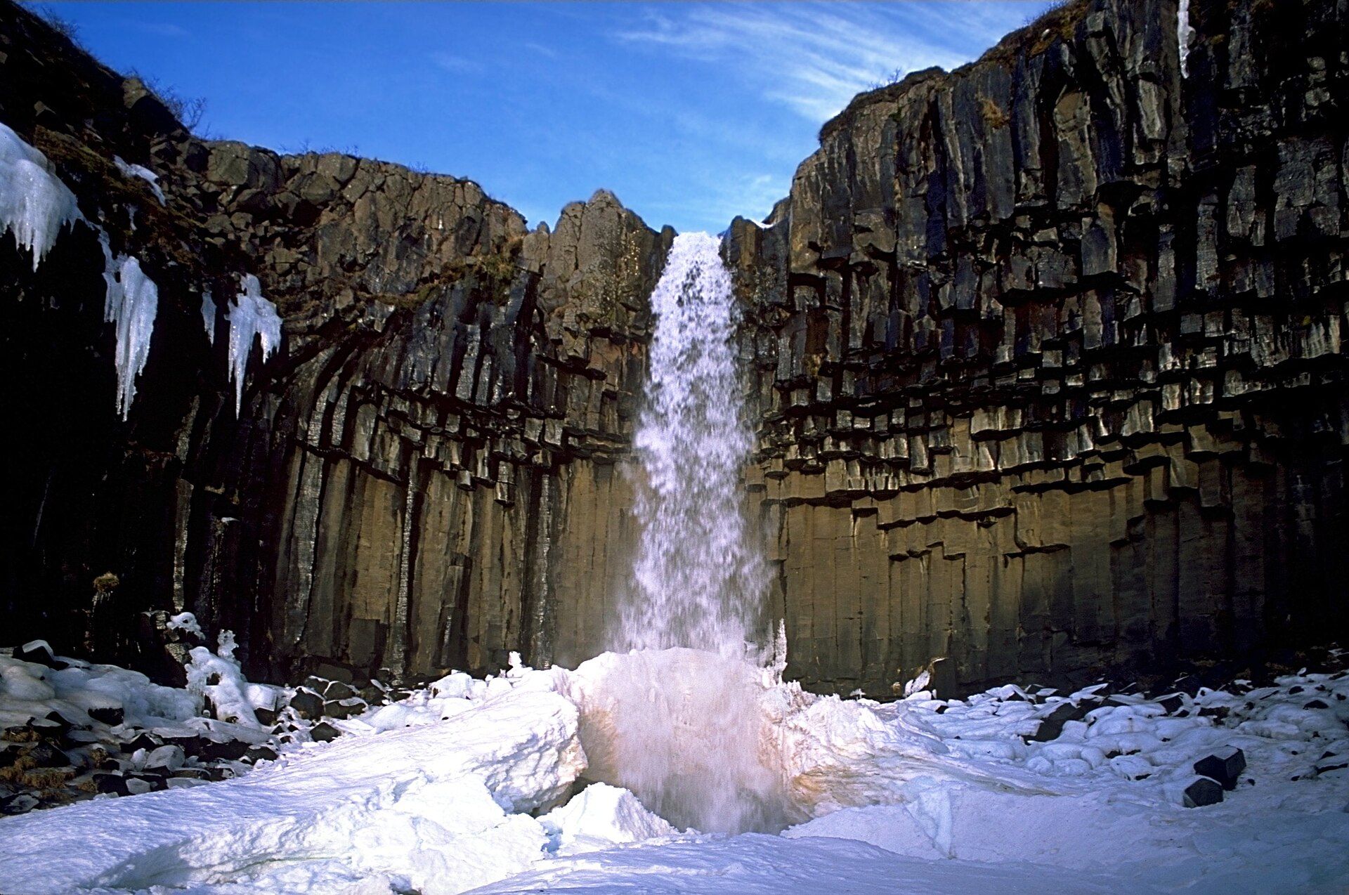 Svartifoss, Skaftafell, Vatnajökull National Park, South Iceland